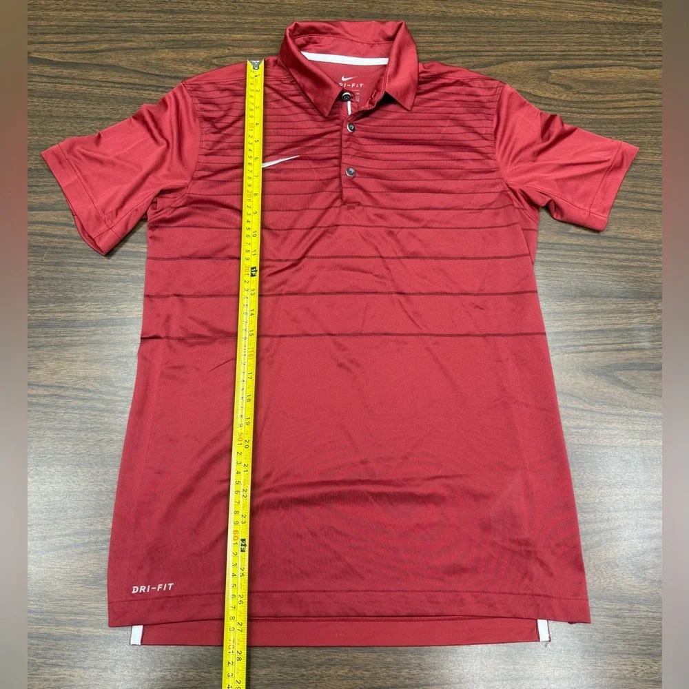 Nike Men's Crimson Dri-FIT Polo Shirt size Small
